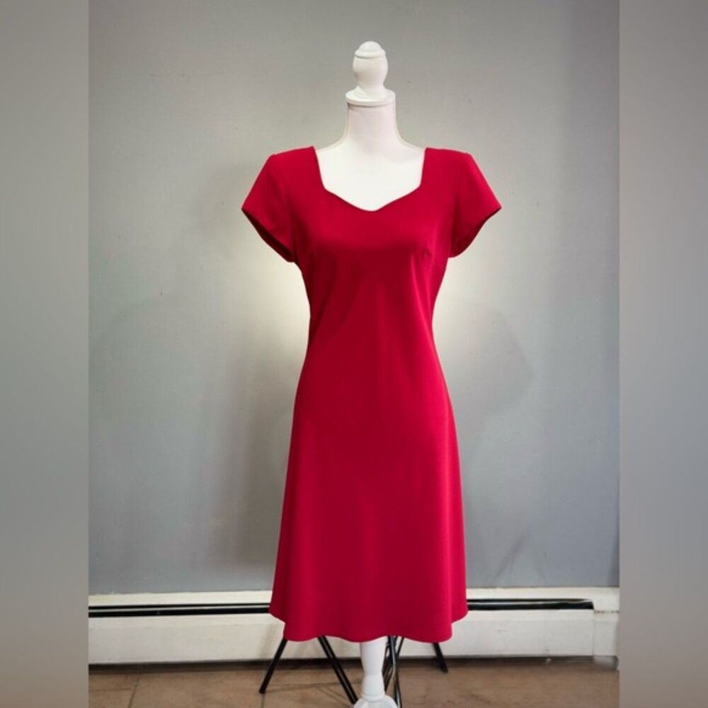 Clearance! Red Vintage Fashion Bug A-Line Dress Size 12 EUC